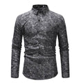 Men shirt Long-Sleeve Slim-fit